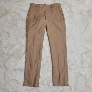 Banana Republic Nova Fides Wool Blend Pants Woven in Italy Camel Tan Ryan Fit 0